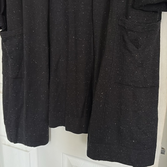 J. Jill Black Cardigan Sweater Open-Front Knit - Picture 4 of 7